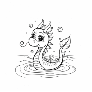 Water dragon in the lake - Discover the water dragon in the lake