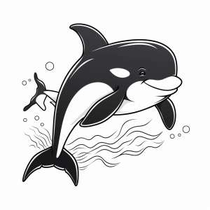 Whale - Whale coloring picture - Bringing a sea creature to life