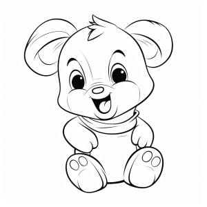 Winnie the Pooh - Bear painting fun for children