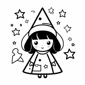 Witch - Magical witch to color in