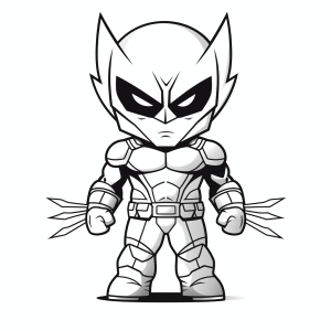 Wolverine - Wolverine superhero coloring page